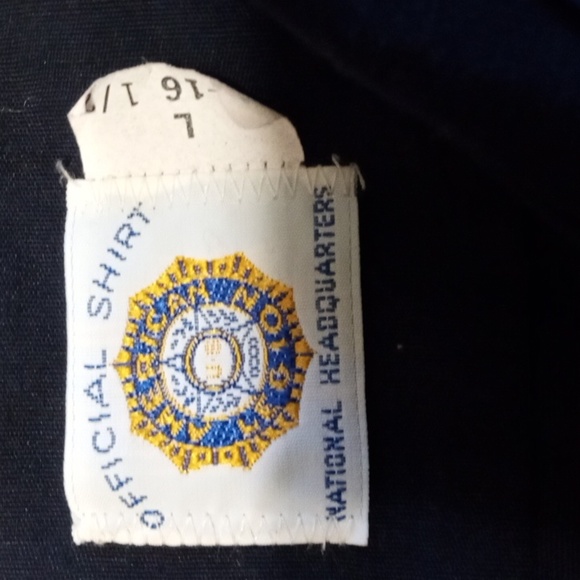Vintage American Legion Official Shirt National Headquarters w/ALL buttons patch - Picture 3 of 6